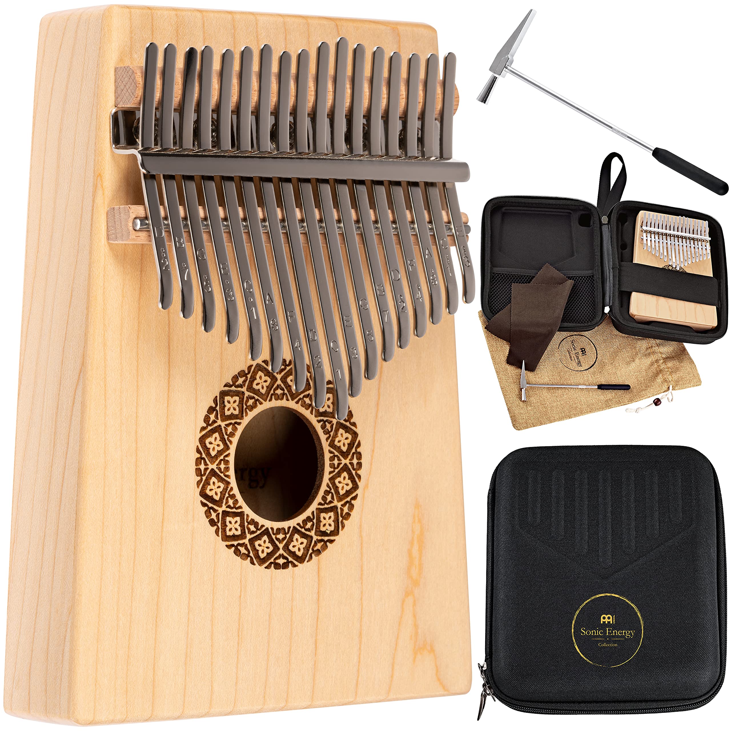 Kalimba Thumb Piano, 17 Keys — Includes Tuning