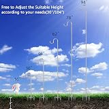HOME RIGHT Adjustable Bird Feeder Pole 195cm Heavy Duty Metal Hook view 3