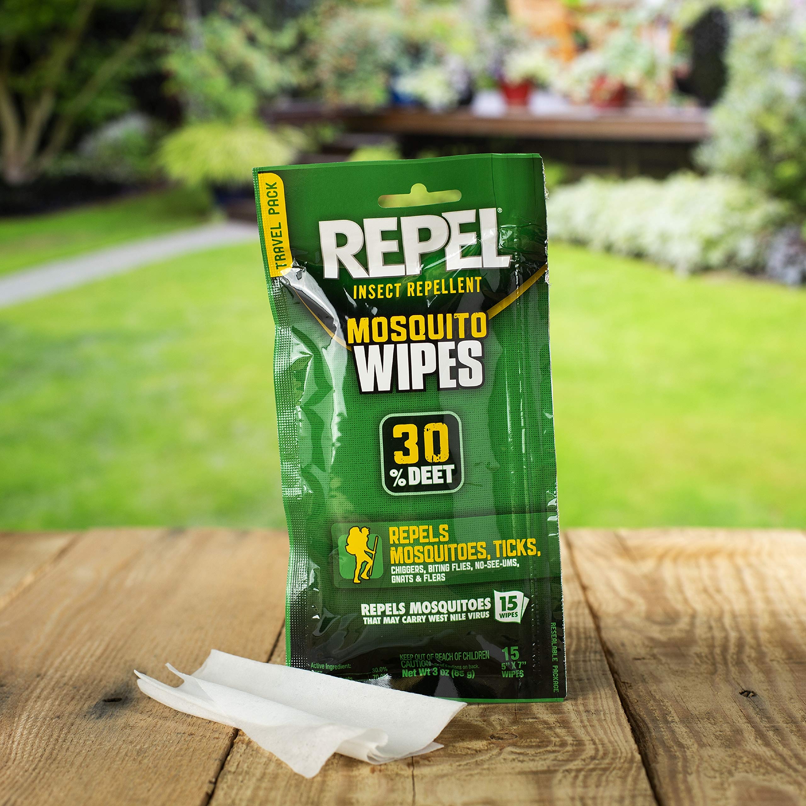 Repel Insect Repellent Mosquito Wipes 30 DEET, 15Count Buy Online