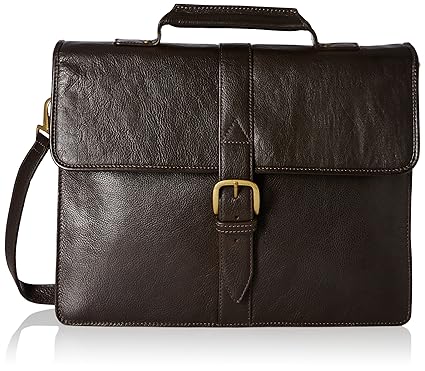 Hidesign Brown Hardsided Briefcase (SB Bennett 1)