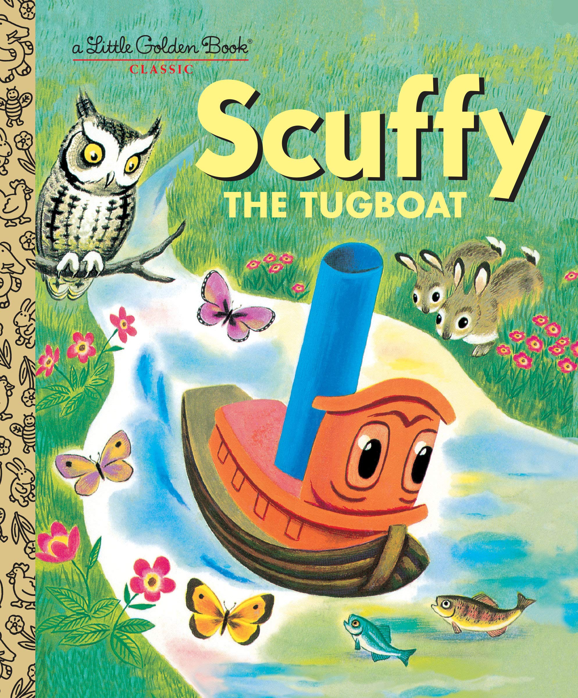 scuffy the tugboat bath toy