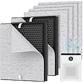 2 Packs PR1 Replacement Filter for Mooka PR1 Air Cleaner Purifier, Premium Filter for Home Large Room up to 2200sq.ft with 4pcs Washable Pre-filters for Home Pets Dander Hair