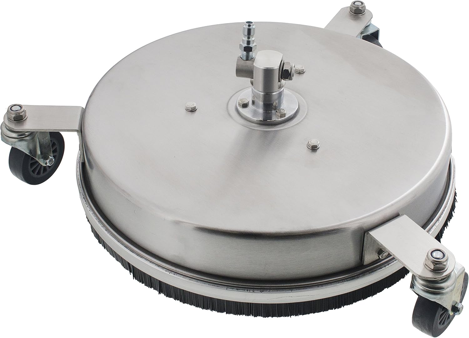 Erie Tools 14" Stainless Steel Hot and Cold Pressure Washer Surface Cleaner with Wheels No Handle 4000 PSI 4 GPM