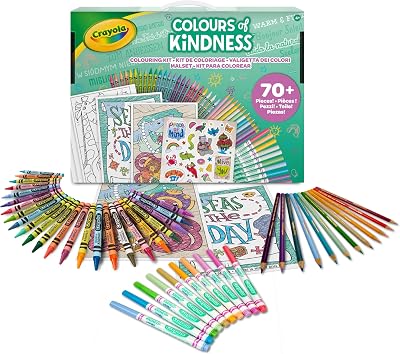 Crayola Colours of Kindness Art Case 70+ Pieces Crayons Markers Pencils