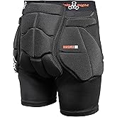 Triple Eight Bumsaver Padded Shorts for Skateboarding, Roller Skating, Roller Derby, Inline Skating, Snowboarding and Skiing