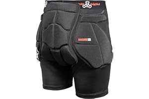 Triple Eight Bumsaver Padded Shorts for Skateboarding, Roller Skating, Roller Derby, Inline Skating, Snowboarding and Skiing