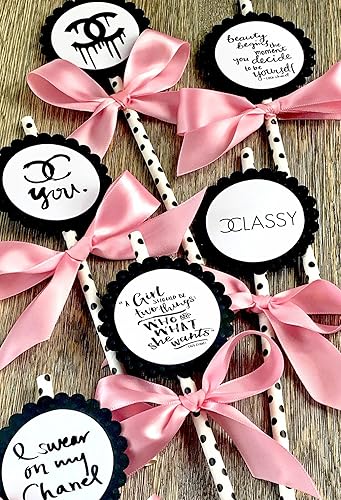 Amazon Com Cupcake Toppers Dessert Toppers Straws Set Of 6