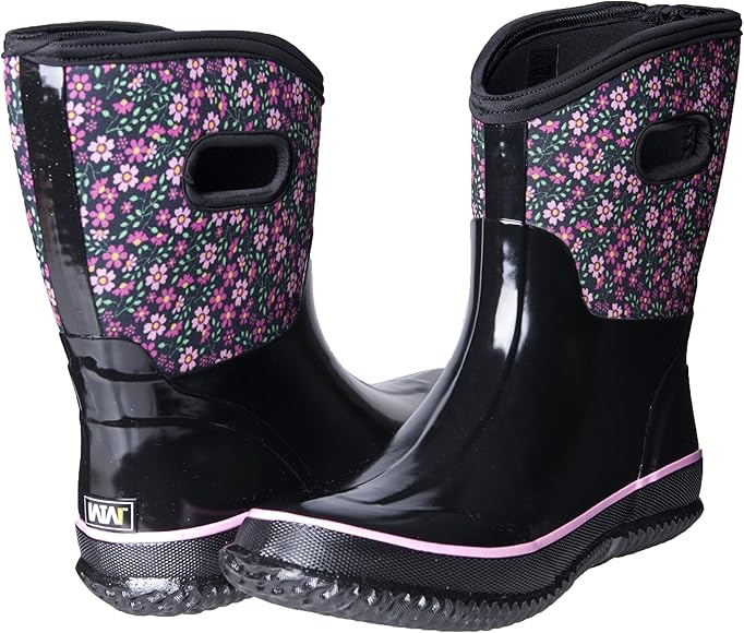 wide calf insulated rain boots