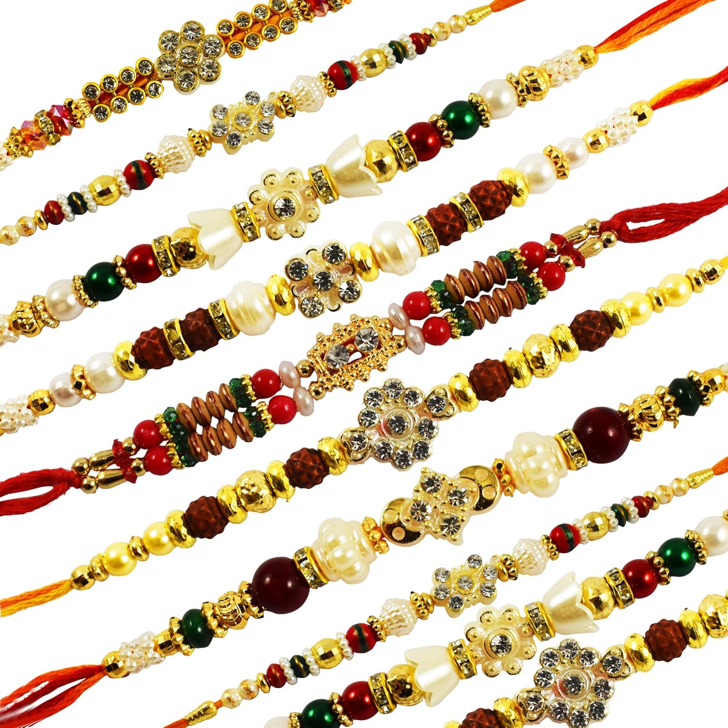 urvi creation set of 7 rakhi for brother, rakhi for bhaiya, rakhi gift for brother