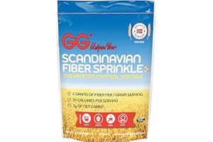 GG EXCEPTIONAL FIBER GG Scandinavian Fiber Crispbread, Appetite Control Bran Sprinkles, 8.8 Oz (Pack of 6)