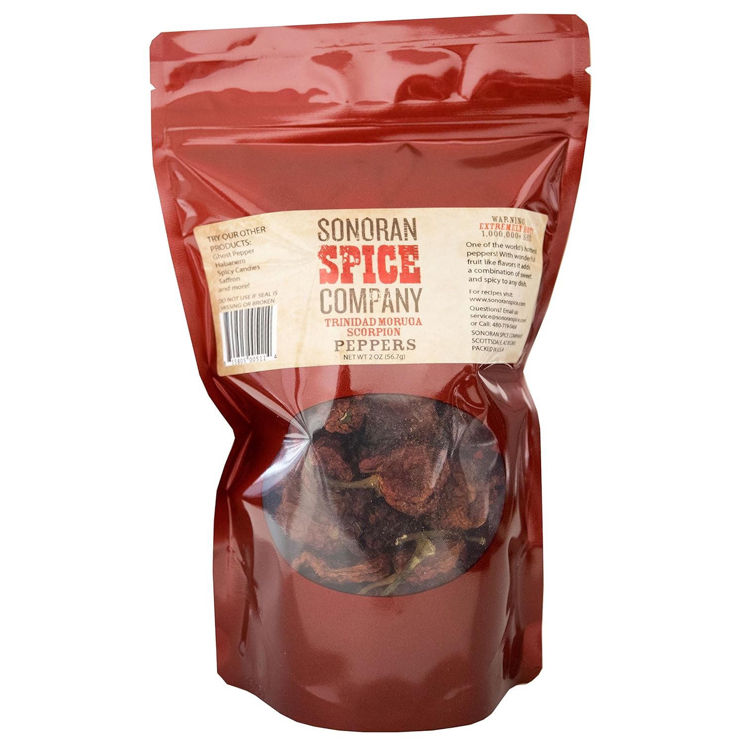 Trinidad Moruga Scorpion Peppers (2 Oz)