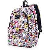 Tokidoki Unicorno Backpack Daily Shoulder Bag Large Capacity Portable Travel Backpack Casual Daypack Cartoon Travel Bag (all stars)