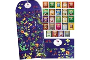 Twinings Gift Advent Calendar, Tea Bags Sampler Assortment, Variety Pack (24 Count) 24 Different Flavors for Tea Lovers: Her, Him, Women, Men, Couples, Family, Friends, Coworkers