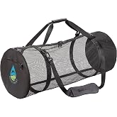 SCUBASak Collapsible Mesh Duffle Bag with Exterior Waterproof Pocket