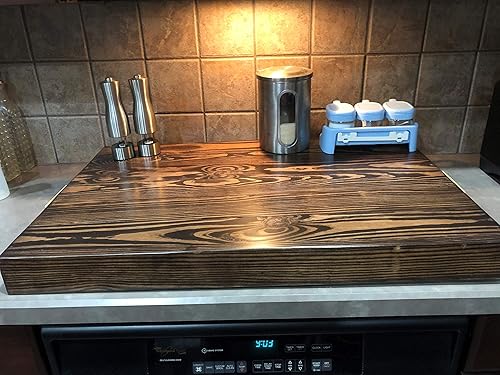 Amazon Com Black Lava Stove Top Cover Hand Made Wood Stove Cover
