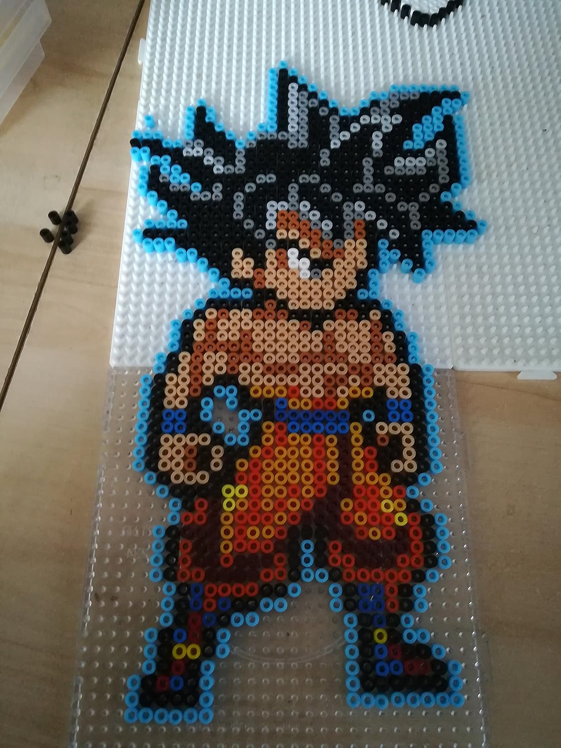 Pixel Art / Perler Beads Goku Ultra instinct Amazon.co.uk Handmade