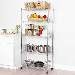 Seville Classics 5-Tier Wire Shelving with