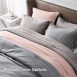 Bedsure King Comforter Set - Light Pink King Size