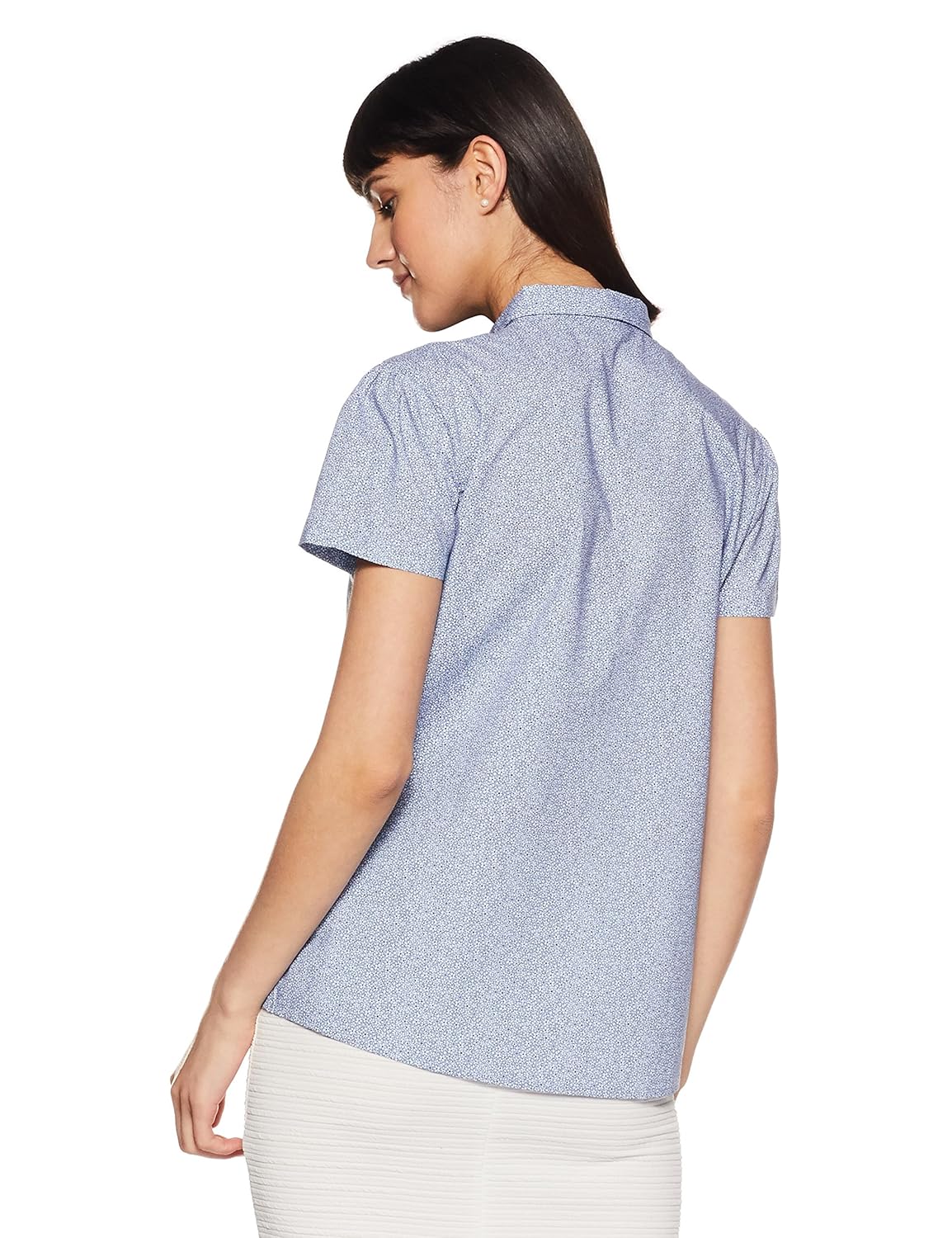 allen solly women's regular fit cotton shirt