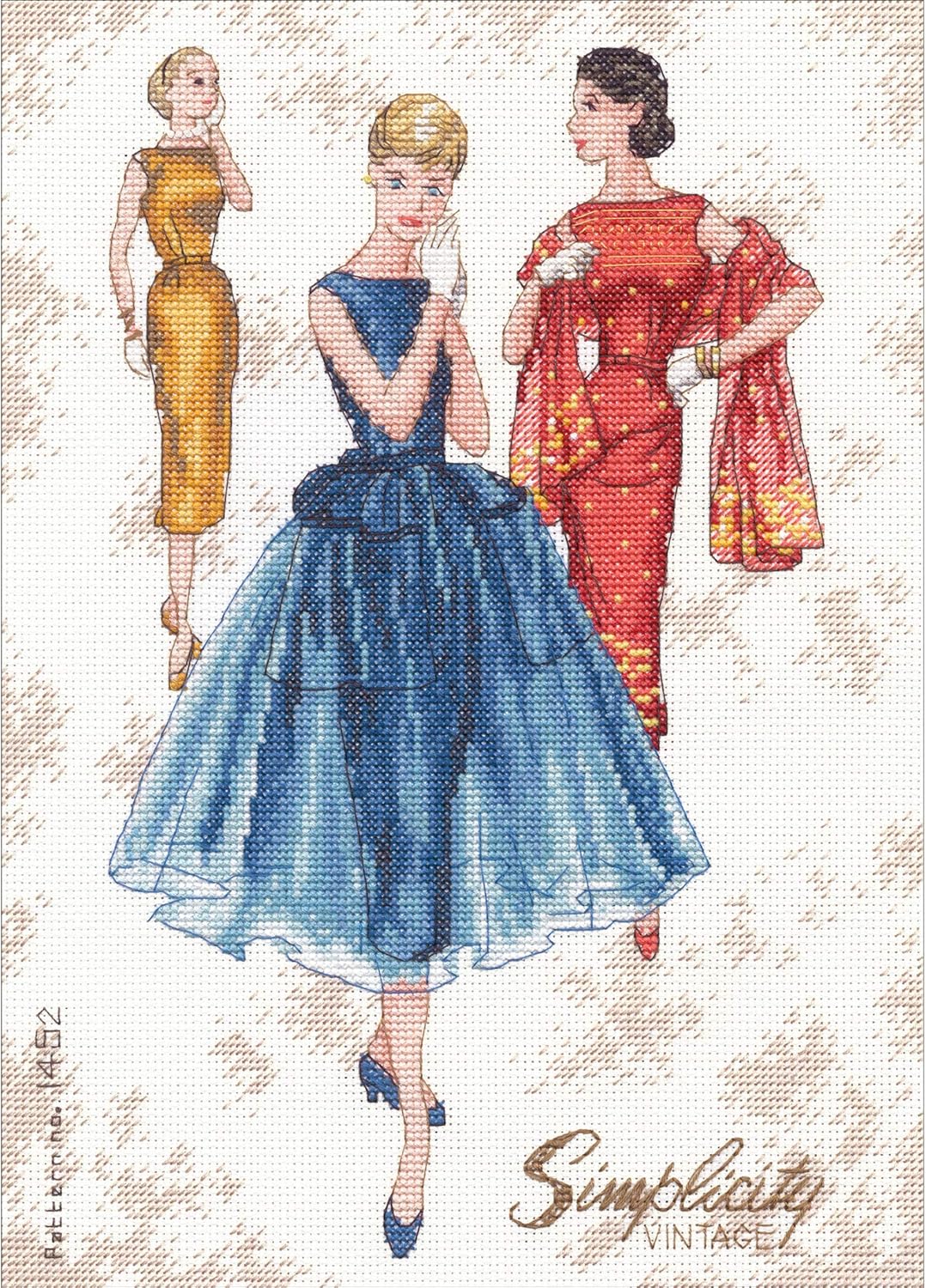 Dimensions 70-35369 Counted Cross Stitch Kit: Simplicity Vintage, Various, One