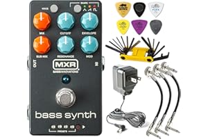 MXR MB301 Bass Synth Effects Pedal Sub-Octave Expressive Envelope Modulation 8 Presets Tone Shape with Tonebird FX Power Supply, Cable, Tool Bundle