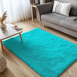 OLANLY 3x5 Machine Washable Small Bedside Rug, Soft
