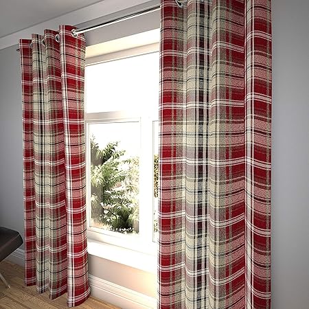 Mcalister Textiles Angus Luxury Highland Tartan Curtains Pair