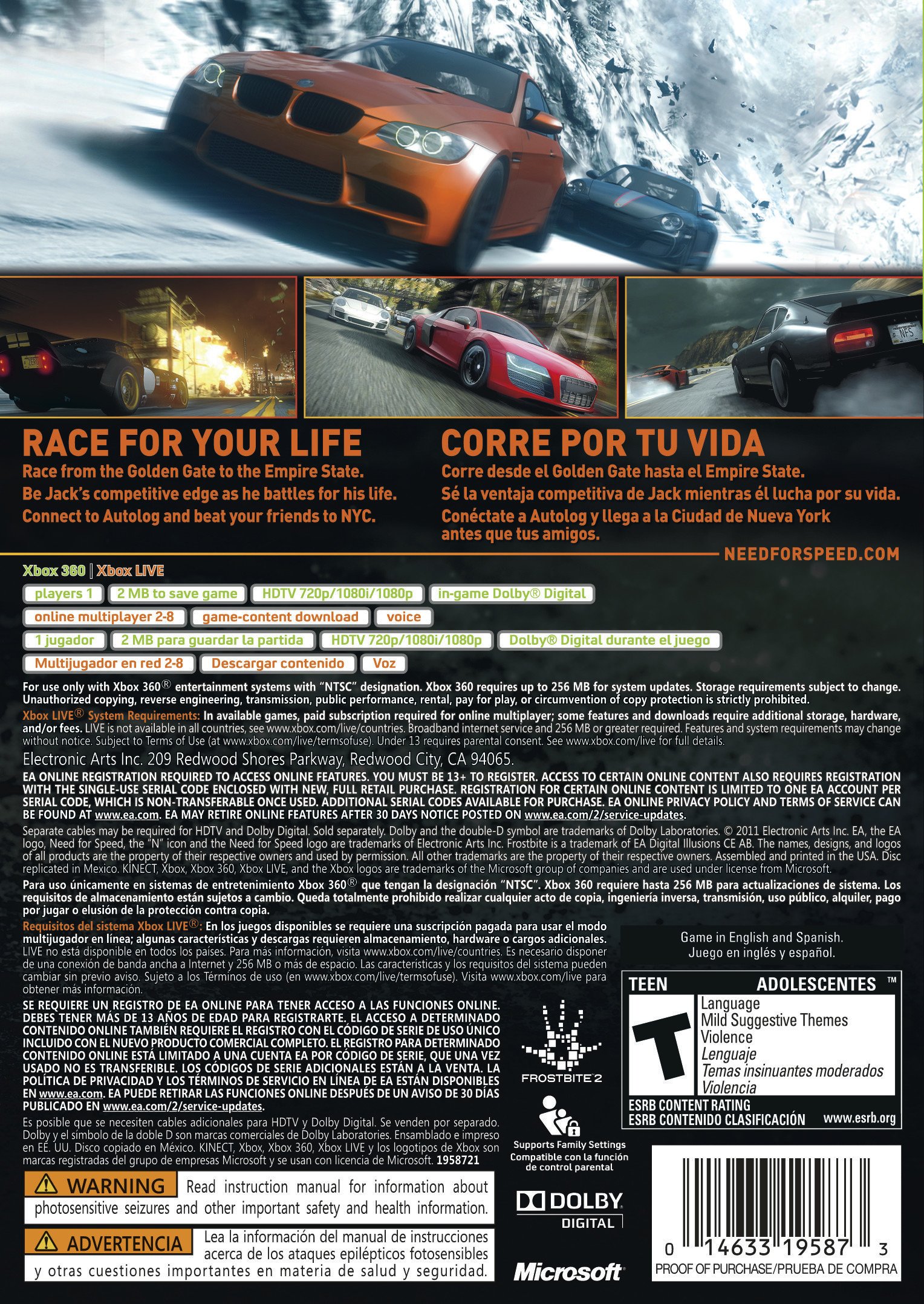 Need for Speed: The Run - Xbox 360 Need for Speed: The Run - Xbox 360 Xbox 360