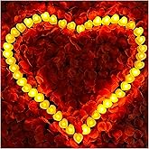 VIPbuy 7000 Pieces Artificial Rose Petals with 72 Pcs Flameless LED Candles Battery Operated Led Tea Lights Candles Romantic Decoration Set