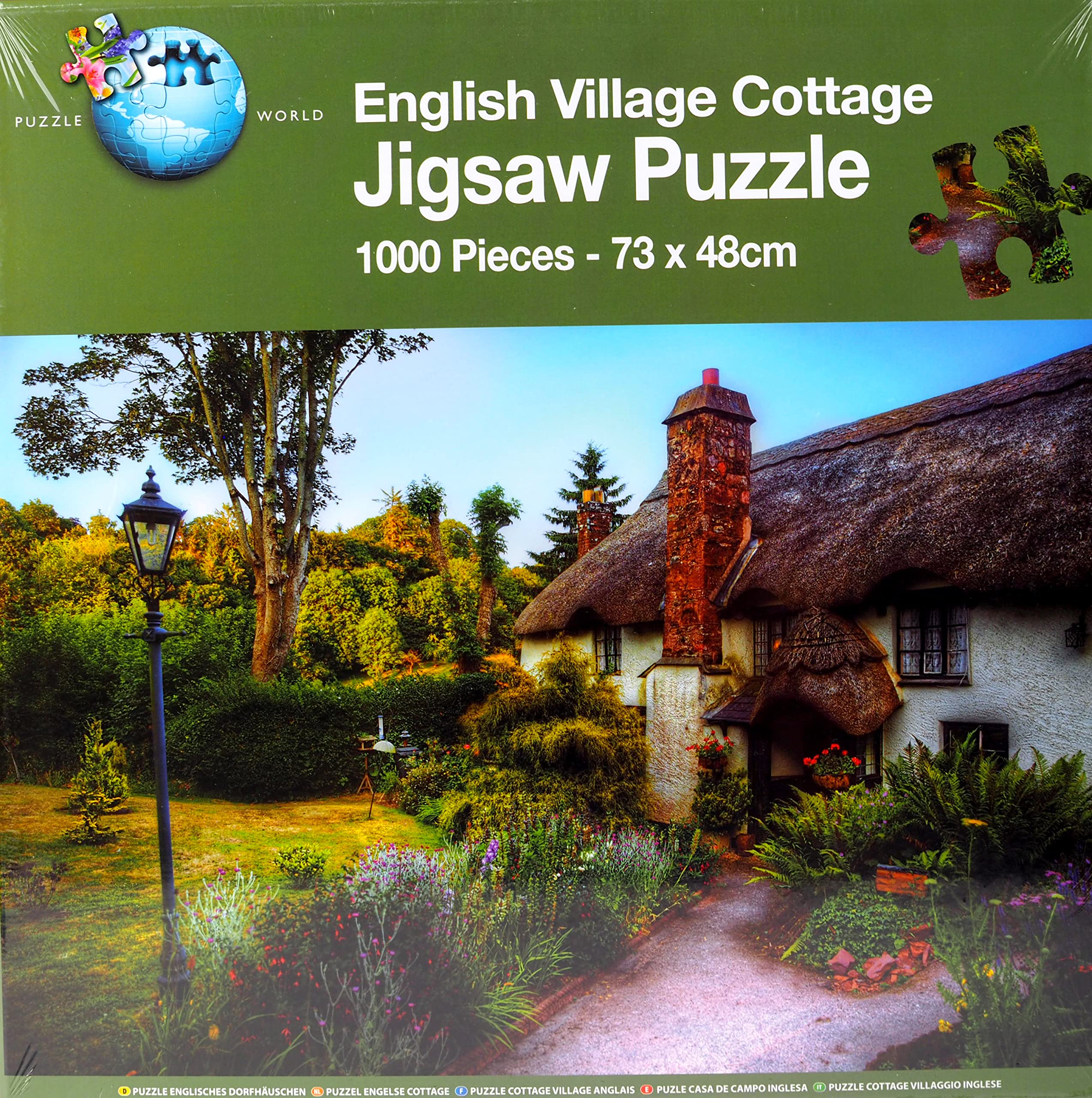 BWG English Country Cottage 1000 Piece Jigsaw Puzzle 73 x 48cm