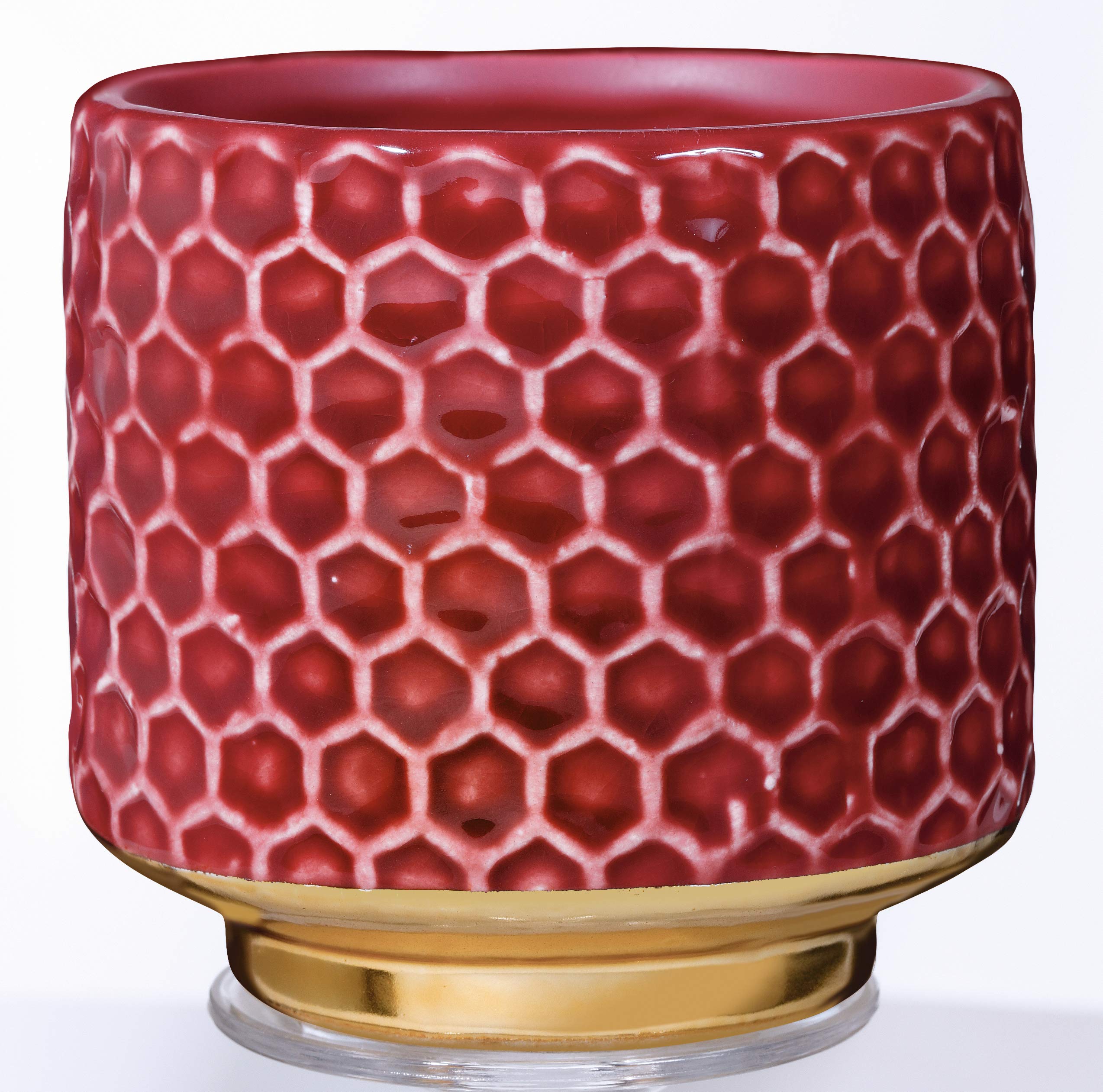 Bloomingville Home Decorative Flower Pot Colour for Indoor Retro Creative Style S (10 cm Diameter), Red, Ceramic