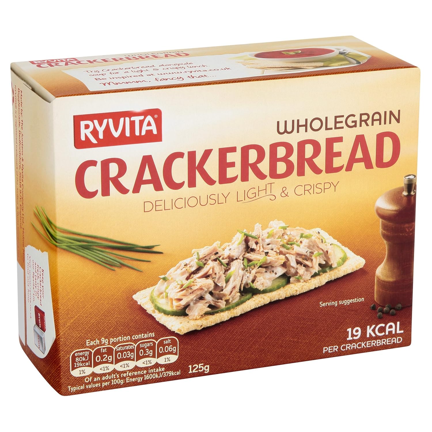 Ryvita Wholegrain Crackerbread, 8 x 125 g Amazon.co.uk Prime Pantry