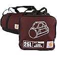 Carhartt Classic Round Duffel with Utility Pouch, Heavy-Duty, Water-Resistant Packable Gear Bag for Jobsite, Gym, and Travel