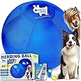 Race&Herd 25" Herding Ball for Dogs, Dog Herding Ball for Australian Shepherd, Cattle Dogs, Border Collie, Blue Heelers Herding Dog Ball, Herding Dog Toys, Horse Ball - Free IACP Dog Training Book