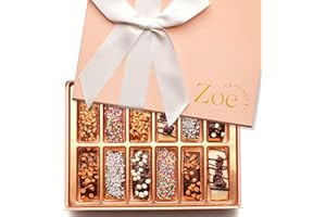 CRAVINGS BY ZOE Biscotti Cookies Chocolate Gift Basket | 12 Count | Mothers Day Gifts | Chocolate Covered Cookies | Food Gift Box Candy | Birthday Gifts for Women Men Mom Dad Adults Couples Families
