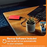 WD 2TB My Passport Portable HDD USB 3.0 Red with Backup Software view 3