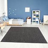 THE RUGS Living Room Rug Shaggy 30 mm Thick 140x200 Dark Grey view 2