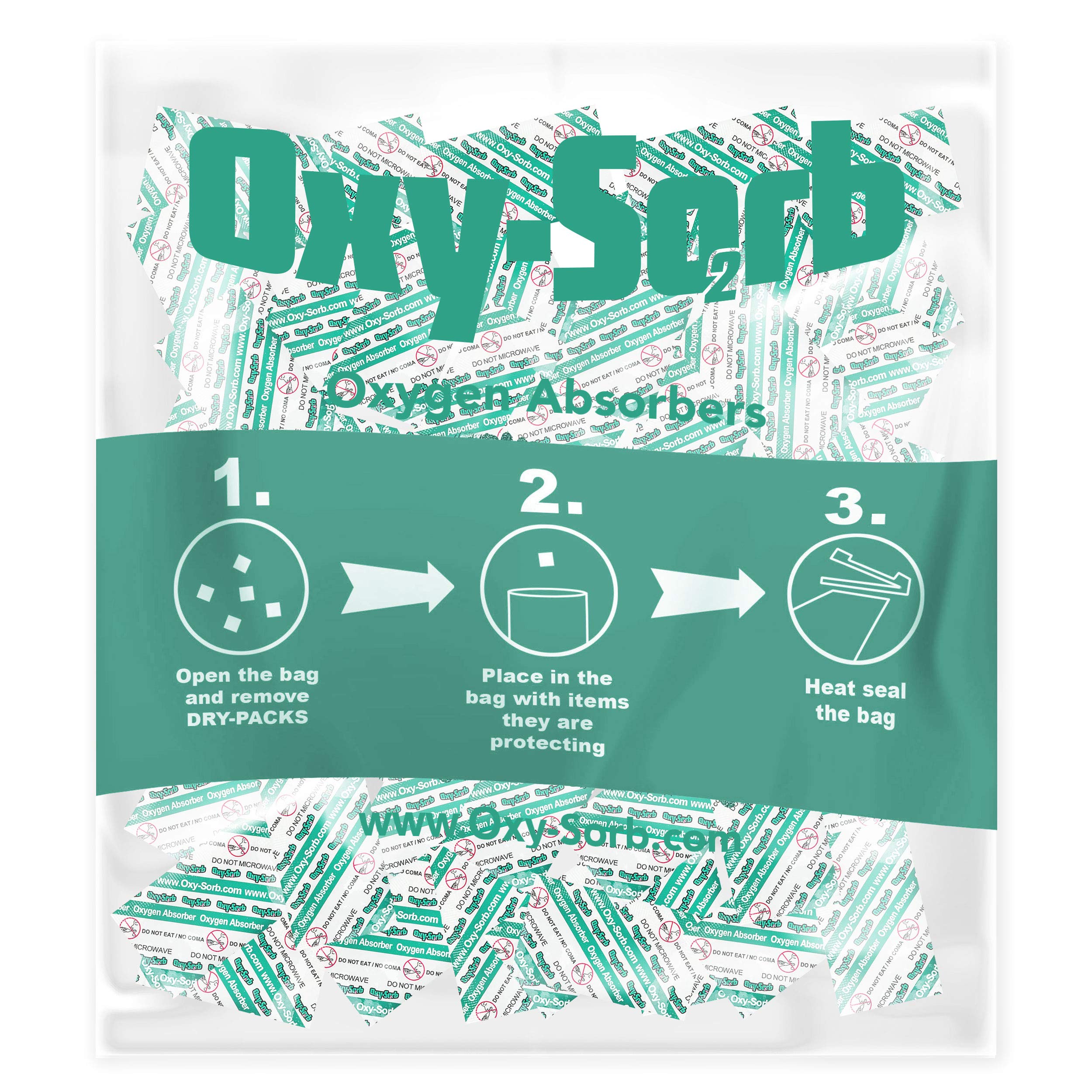 Oxy-Sorb 100cc Oxygen Absorbers for Food Storage