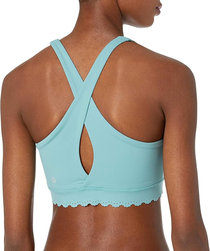 scalloped sports bra