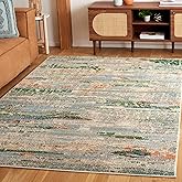 SAFAVIEH Madison Collection Area Rug - 5'3" x 7'6", Green & Blue, Modern Design, Slip Resistant & Stain Resistant, Ideal for 