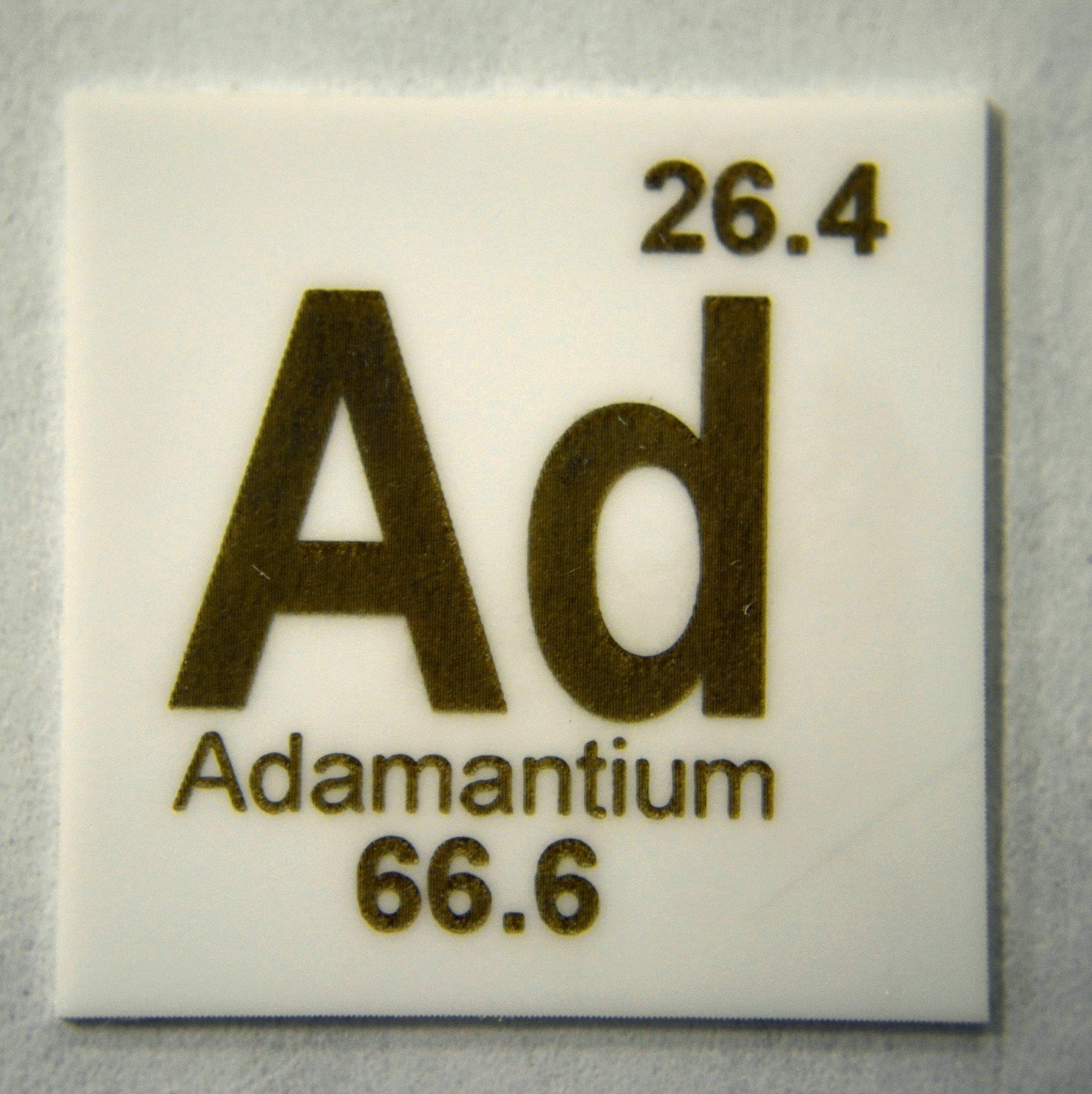 "Adamantium" 1" x 1" Novelty Ceramic Column Scoring Wafer