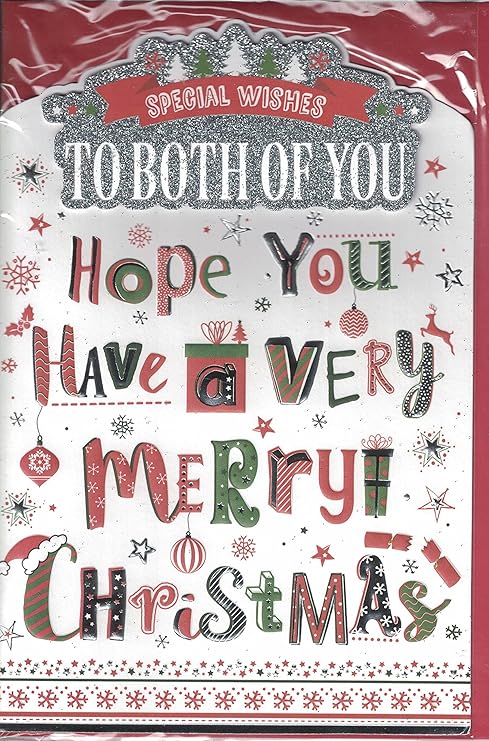 To Both Of You Christmas Card ~ Special Couple Just For You Happy
