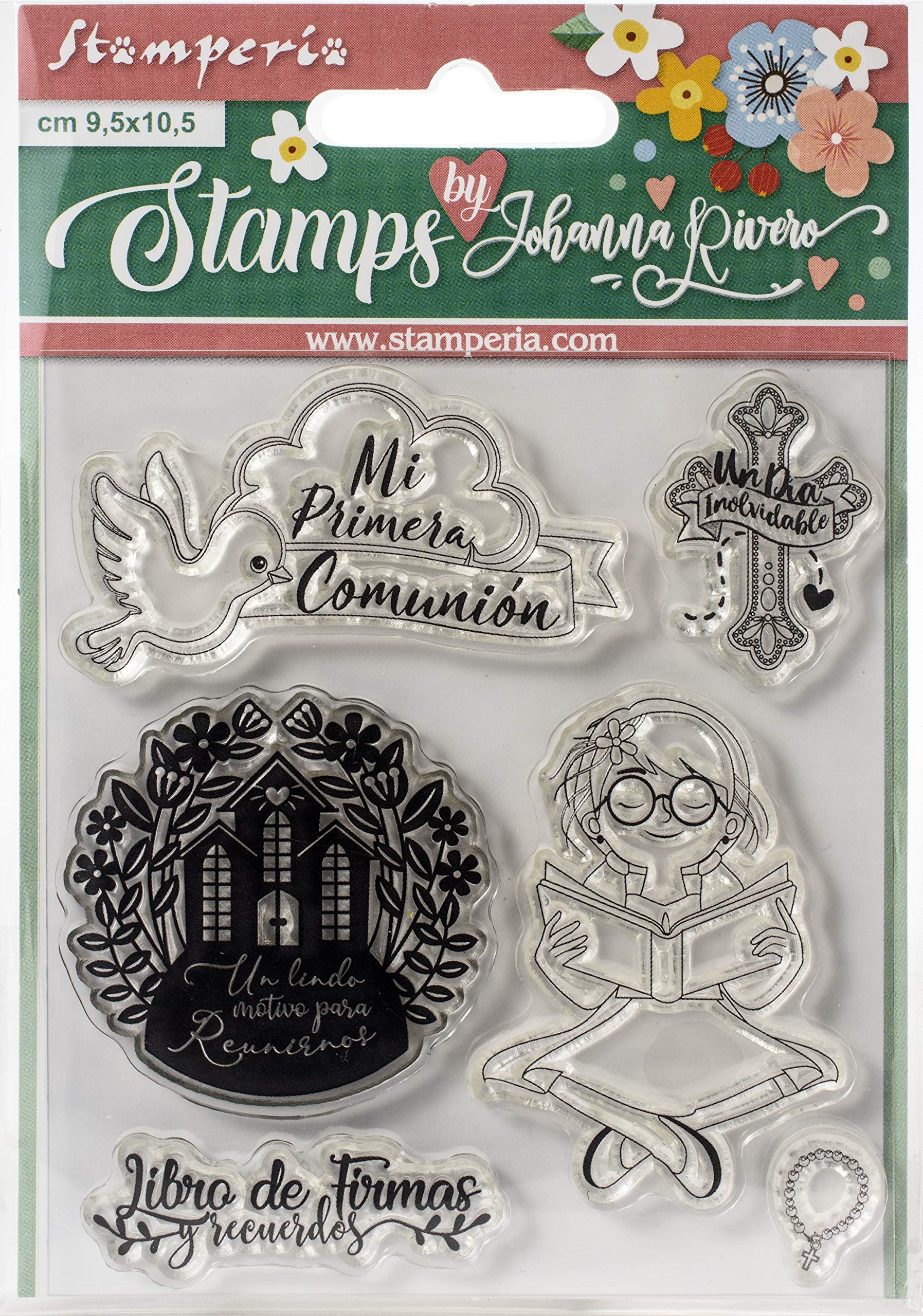 STAMPERIA INTERNATIONAL, KFT Cling Stamps, Libro De Firma Nina X Johanna Rivero, One Size