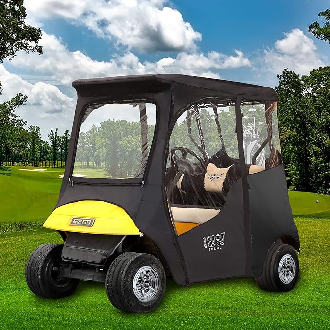 10L0L 2 Passenger Deluxe Golf Cart Driving Enclosures for EZGO TXT
