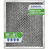 Stove Hood Vent Filter 10.5" x 8.8" 41F 97007696 Fit's Nutone & Broan Range Hood Filter Replacement for Ductless Exhaust Fan - Mesh Screen Filters Grease & Carbon Freshens Kitchen Oven Air (1-Pack)