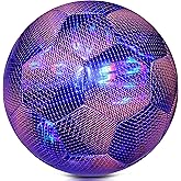 EVZOM Futsal Ball,Futsal Soccer Ball Size 4 for Adult Indoor Training(Purple)