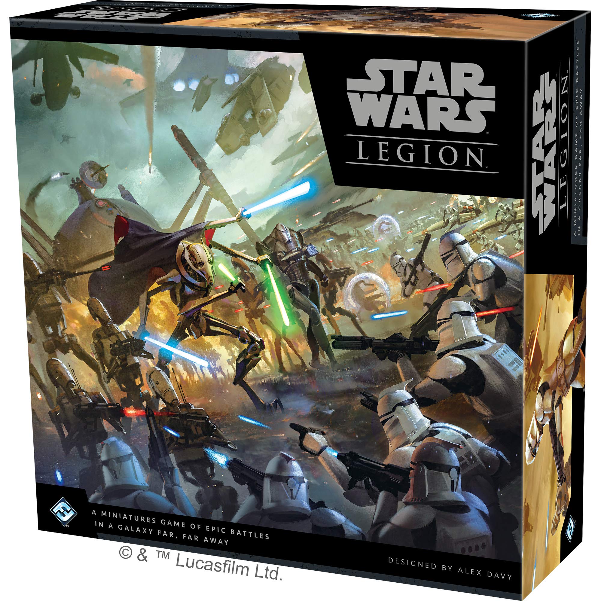 Star Wars: Legion Clone Wars CORE SET - Enter the Epic Galactic Conflict! Tabletop Miniatures Strategy Game for Kids and Adults, Ages 14+, 2 Players, 3 Hour Playtime, Made by Atomic Mass Games