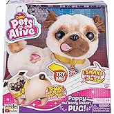 Pets Alive Poppy The Booty Shakin’ Pug – Interactive Dancing Plush Puppy by ZURU Robotic Realistic Soft Dog Stuffed Animal To