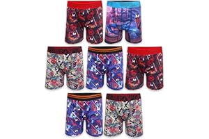 Spiderman boys Boxer Brief Multipacks With Multiple Print Choices Available in Sizes 4, 6, 8, 10, and 12