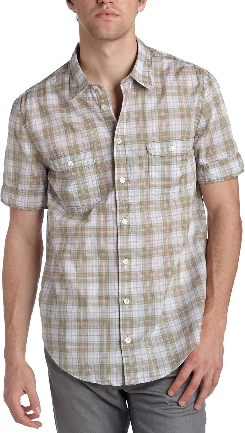 mens short sleeve hugo boss shirt